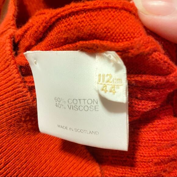 Vintage Pringle Cable Knit Cardigan Sweater Womens Size 14 Scotland sz 44 - Picture 5 of 7